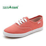 SENMA/森马2014夏季新款正品帆布鞋系带女鞋休闲鞋女潮鞋韩版