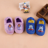 春秋冬季儿童保暖室内家居地板鞋防滑软底棉拖鞋包跟男女童宝