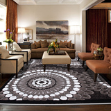 现代简约高档立体客厅沙发茶几家用地毯 卧室床边地毯床前毯