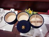 日本代购mikimoto御木本高级首饰盒珍珠装饰3层组合式首饰盒