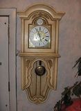 美国代购 老式古董钟表Paragon Elgin实木上发条时钟 壁钟挂钟