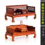 古时候微缩罗汉床模型高档家居摆件复古迷你家具客厅中国风装饰品
