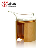 唐丰加厚公道杯 玻璃竹筒隔热优质耐热分茶器功夫茶具公杯TF-2820