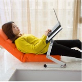 易游铝合金笔记本电脑桌可调节高度桌床上懒人折叠升降桌带散热桌