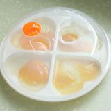 迷你微波炉蒸蛋器煮蛋器 家用小型微波蒸蛋器 4蛋 简易蒸蛋盘原装