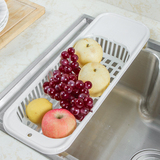 日本进口厨房置物架水杯架 水果蔬菜收纳篮 塑料水槽沥水架碗碟架