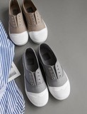 韩国代购2016春夏新款低帮无带套脚帆布鞋小白鞋小布鞋女单鞋
