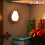 创意LED人体感应灯光控小夜灯起夜灯过道楼道吸顶灯橱柜灯电池