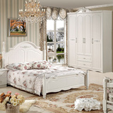 卧室组合家具套装六件套欧式田园套房卧室成套家具高箱1.5米1.8米