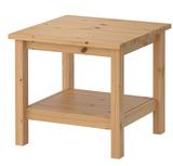 齐格小铺北京宜家代购IKEA正品 汉尼斯 边桌小茶几实木松木方形