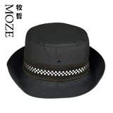 保安服女士卷边帽保安服装配件帽子礼仪帽子