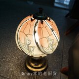 热卖上海老物件老台灯70年代 80年代 老玻璃台灯 可通电 别墅收藏