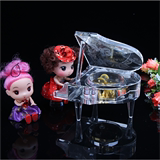 礼物水晶钢琴男女创意礼品八音盒钢琴模型水晶钢琴高档小朋友