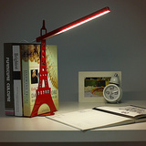 创意巴黎埃菲尔铁塔小夜灯LED装饰礼品台灯个性床头灯学生护眼灯