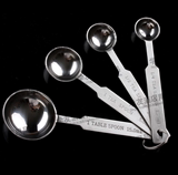烘焙工具304不锈钢量勺 4件组合套装量匙 调味匙毫升勺调酒盎司器