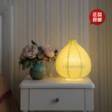 欧洲风格台灯卧室床头现代简约风格北欧折叠纸灯水滴灯