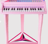d儿童折叠包包电子琴带麦克风女孩玩具婴幼儿音乐小孩宝宝钢琴