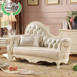法拉丹顿 欧式真皮沙发 贵妃沙发 法式客厅家具 实木雕花贵妃椅位