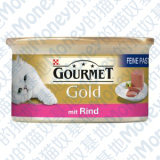 M。德国包邮Gourmet Gold FeinePastete精细猫罐头 牛肉味 24*85g