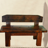 老船木家具实木双人沙发餐桌椅户外休闲靠背椅客厅船木长条椅子