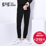 [新品]gxg jeans男装秋修身束脚运动裤系带韩版休闲裤潮#63902008
