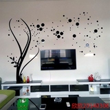 创意3d水晶亚克力立体墙贴画家居装饰品客厅电视背景墙面贴纸大树