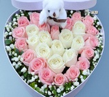 红玫瑰巧克力鲜花礼盒北京同城鲜花速递杭州广州深圳上海武汉