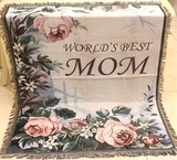 母亲节礼物实用外贸装饰毯欧式田园沙发毯美式沙发巾线毯盖毯桌布