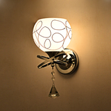 现代简约壁灯 温馨床头创意 LED水晶墙壁灯过道走廊灯具卧室灯