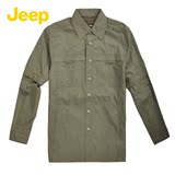 JEEP/吉普专柜同款春季新款男装纯棉户外休闲长袖衬衫JS11WH005