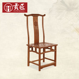 红木家具 实木官帽椅 鸡翅木餐椅中式仿古椅子靠背椅书桌厂家直销