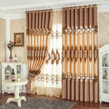 上海窗帘定做镂空刺绣窗帘客厅欧式风格成品定制免费上门测量安装