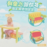 儿童餐桌椅多功能学习桌宝宝便携式可折叠玩具收纳箱孩子靠背桌椅