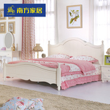 南方家私家居韩式田园床 1.5米欧式床公主床双人床1.8米简约大床