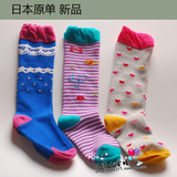 日本新1-2-4-6-9岁 婴儿袜子儿童中筒袜宝宝女童高长筒袜全棉秋冬