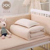 定做婴儿床上用品套件全棉纯棉宝宝床品床围防护栏被套四件套订制