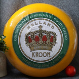 Kroon Gouda皇冠 黄波奶酪/芝士 约4.5KG 荷兰进口 即食搭配红酒