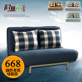 多功能布艺沙发1.8米实木可折叠沙发床1.5米1.2米双人沙发包邮