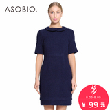 ASOBIO 2015春季新款女装 优雅修身中袖连衣裙 女裙 4342516547