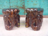 越南进口楠木穿鞋换鞋凳红木象凳大象凳子木雕象实木板凳象椅摆件