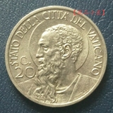 梵蒂冈教皇国 1936年 20分 稀少硬币 美品