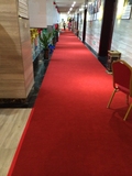 厂家直销店铺商场开业展览地毯喜庆红拉绒婚庆满铺走廊过道楼梯