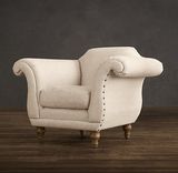 欧美式宜家创意小沙发个性时尚单人沙发咖啡厅会所沙发椅直销订做