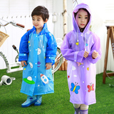 韩版儿童雨衣男女童学生柔软雨披小孩户外休闲雨具 可配雨鞋套装