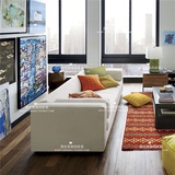 外贸美式法式简约布艺三人沙发 欧式现代休闲沙发 北欧风格家具
