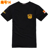 刺绣中国旗军装短袖特种兵T恤海军陆战队体血体能服男军迷服装夏