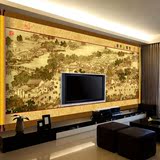 热卖大型壁画中式客厅沙发电视背景影视墙纸壁纸清明上河图壁画墙
