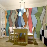 欧式个性创意客厅背景墙布墙纸艺术色块主题房3D立体工装壁纸壁画