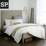 SPhome北欧简约现代高档美法式田园卧室1.51.8米实木软包双人床