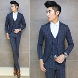 2014新款韩版修身套装男西服男士小西装商务型男必备休闲修身西服
